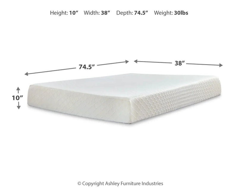 10 Inch Chime Memory Foam - Firm Memory Foam Mattress by Unique Piece Furniture