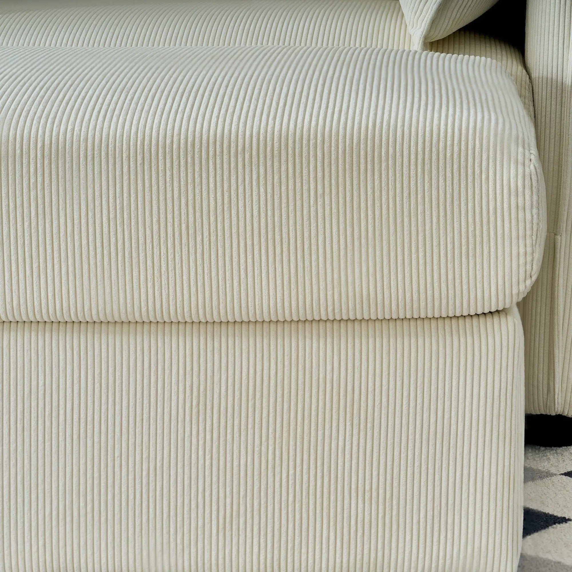 Comfy Oversized Chaise Lounge Chair With Ottoman And Storage by HouseOfZazla