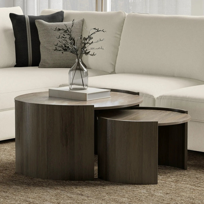 Robin - 2 Piece Nesting Table - Gray by HouseOfZazla