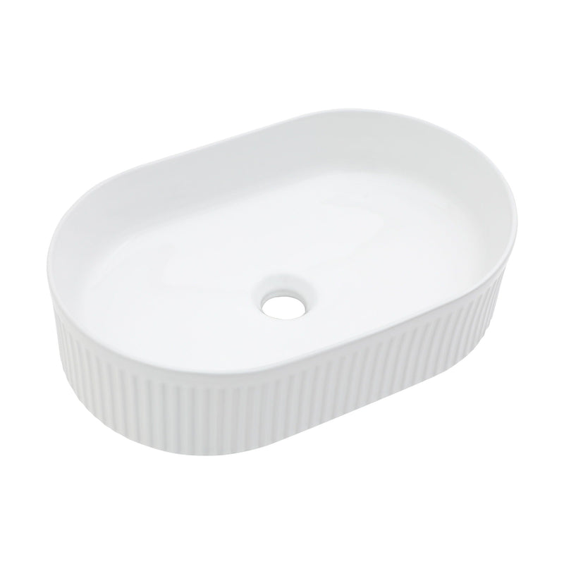 Vessel Oval Bathroom Sink - White by HouseOfZazla