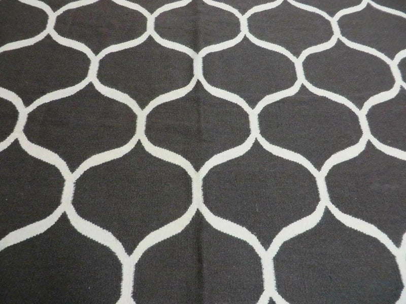 5' X 8' Modern Contemporary Hand Made Flat Weave Wool Rug Veg Dyes Nice by Jewel Rugs