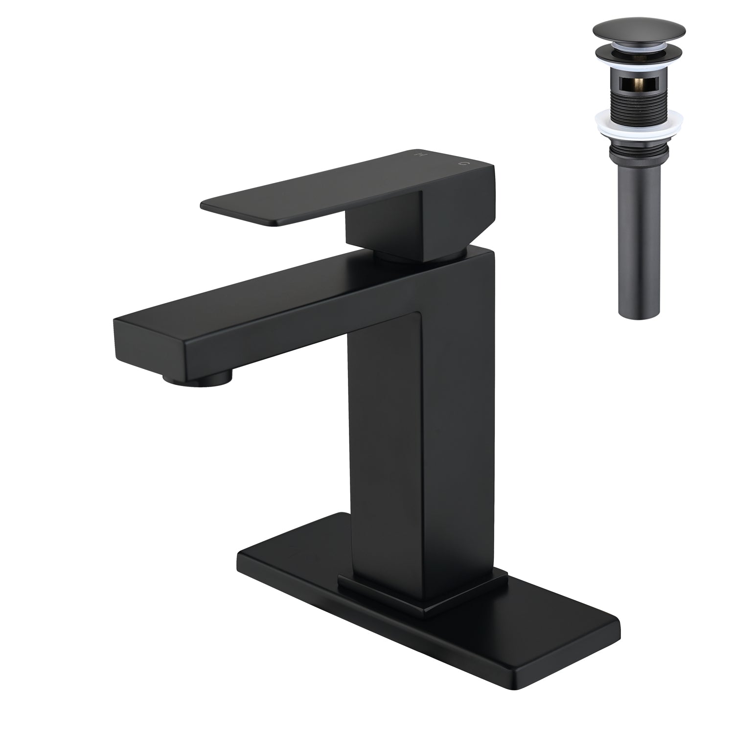 Single Handle Bathroom Sink Faucet with Pop-Up Drain (with Overflow) by HouseOfZazla