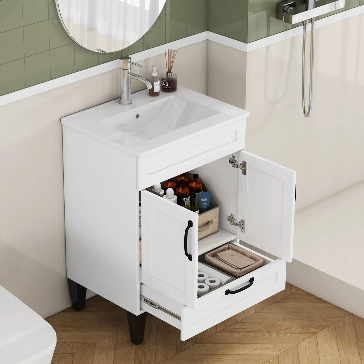 24-Inch Bathroom Vanity With Sink Combo by HouseOfZazla
