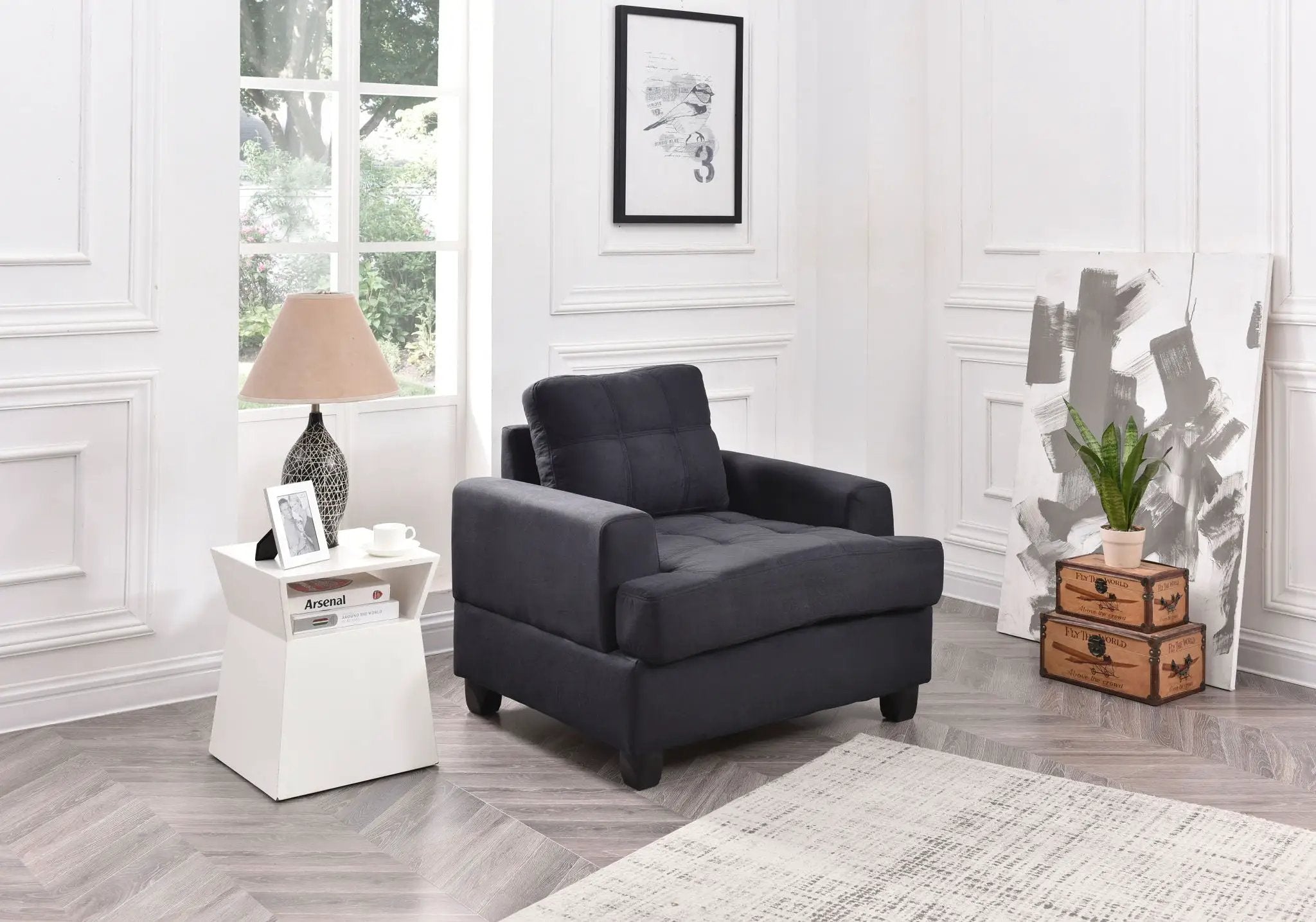 Transitional Design Armchair by Unique Piece Furniture