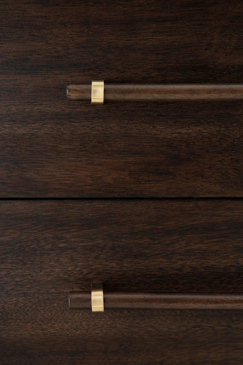 Dantenton - Five Drawer Chest - Merlot by Unique Piece Furniture