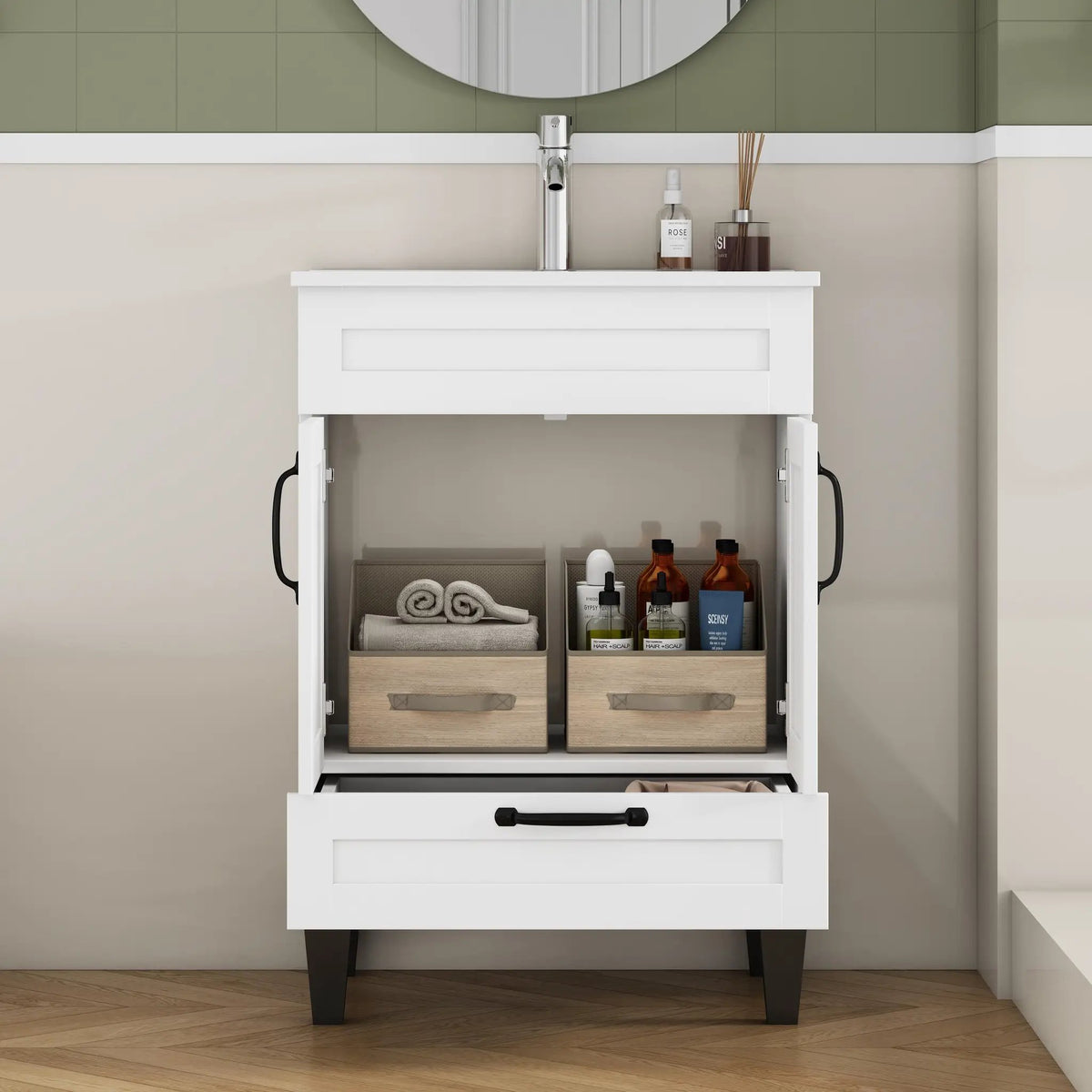 24-Inch Bathroom Vanity With Sink Combo by HouseOfZazla