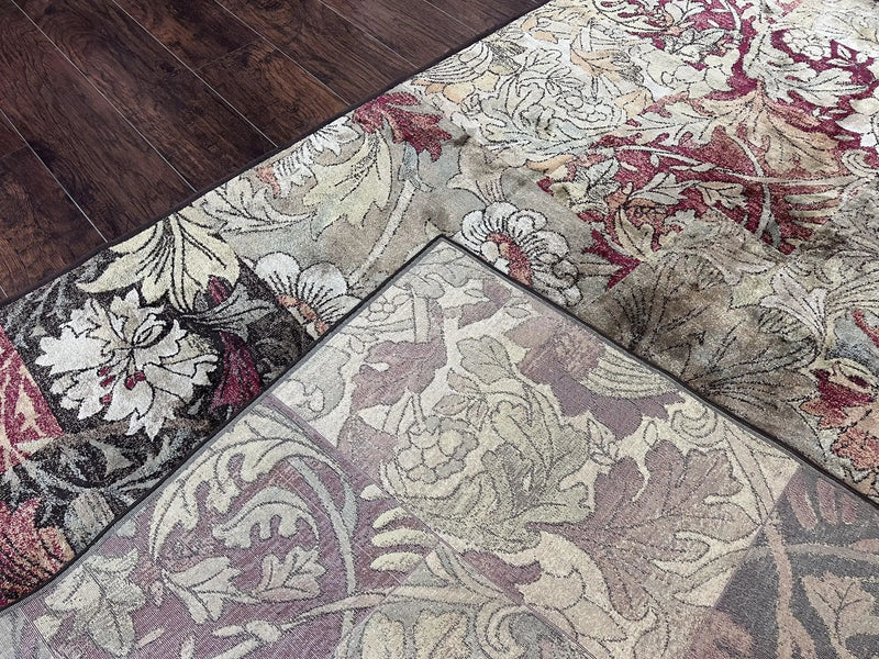 Modern Abstract Area Rug 5x7, Floral Design, Contemporary Carpet 5 x 7, Multicolor by Jewel Rugs