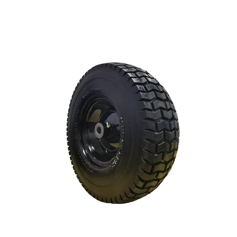 Flat Free Tire And Wheel Assemblies For Riding Lawn Mowers With 3" Hub - Black by HouseOfZazla
