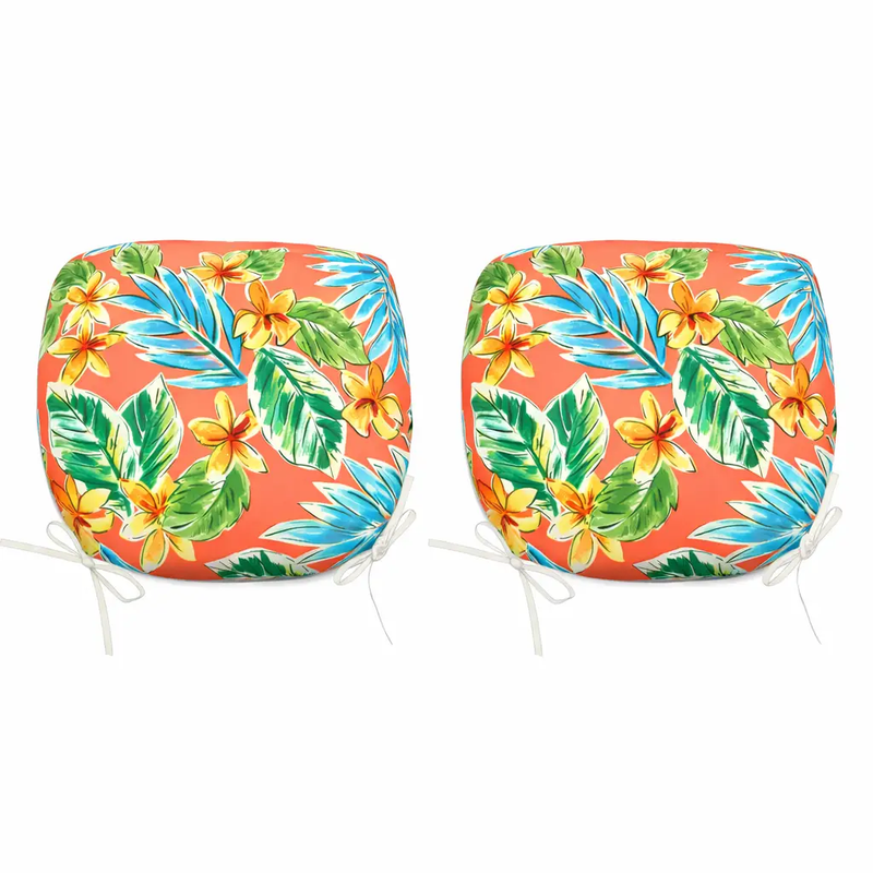 Outdoor Patio Chair Cushions Set of 4 - Bright Coral by HouseOfZazla