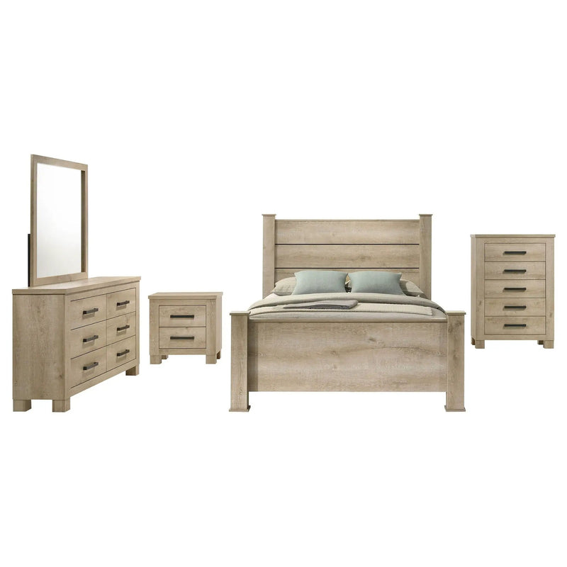 Oakglen 5-piece California King Bedroom Set Weathered Oak by Unique Piece Furniture