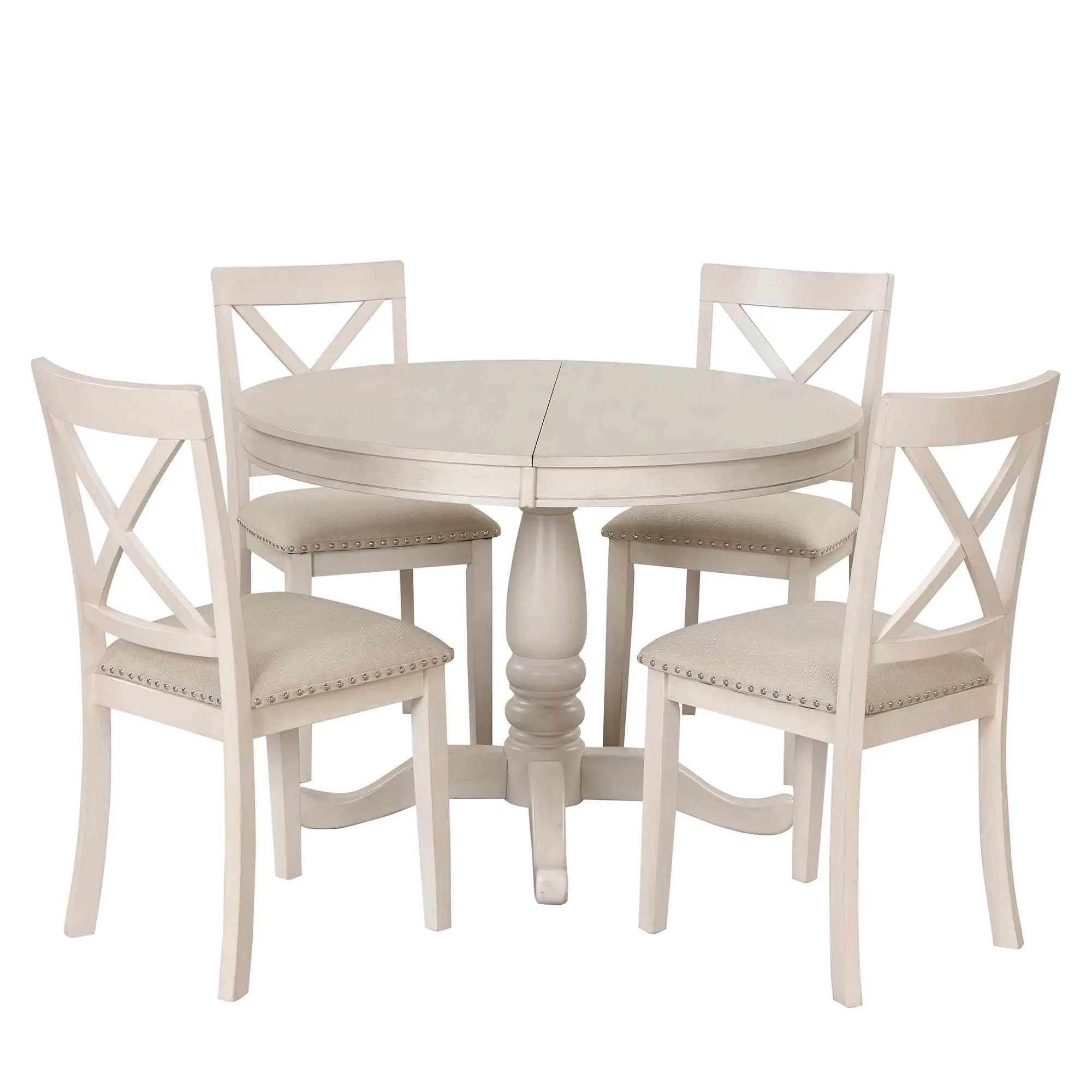 5 Piece Dining Room Set, Table And Chairs Set For 4 Persons by HouseOfZazla