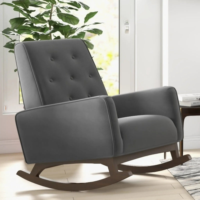 Demetrius - Mid-Century Modern Rocking Chair by HouseOfZazla