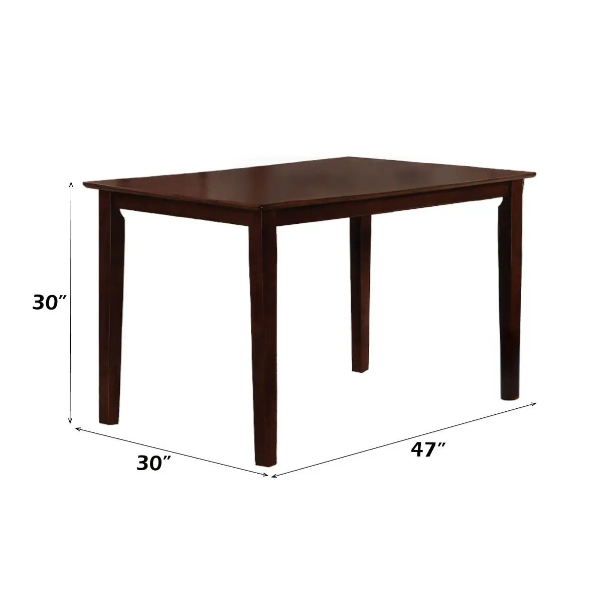 Samuel - 5 Piece Dining Set - Beige Microfiber &Espresso by Unique Piece Furniture