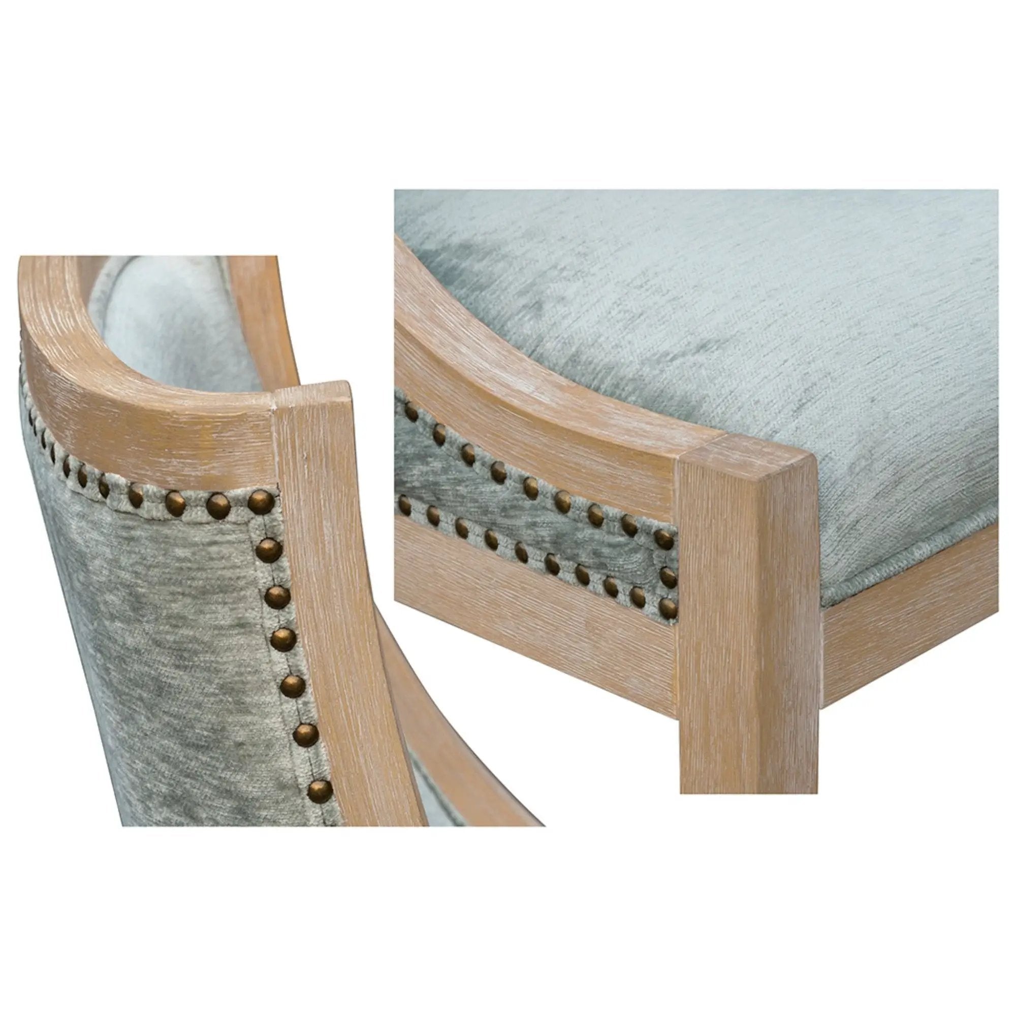 Upholstered Dining Chair With Nailhead Trim by Unique Piece Furniture