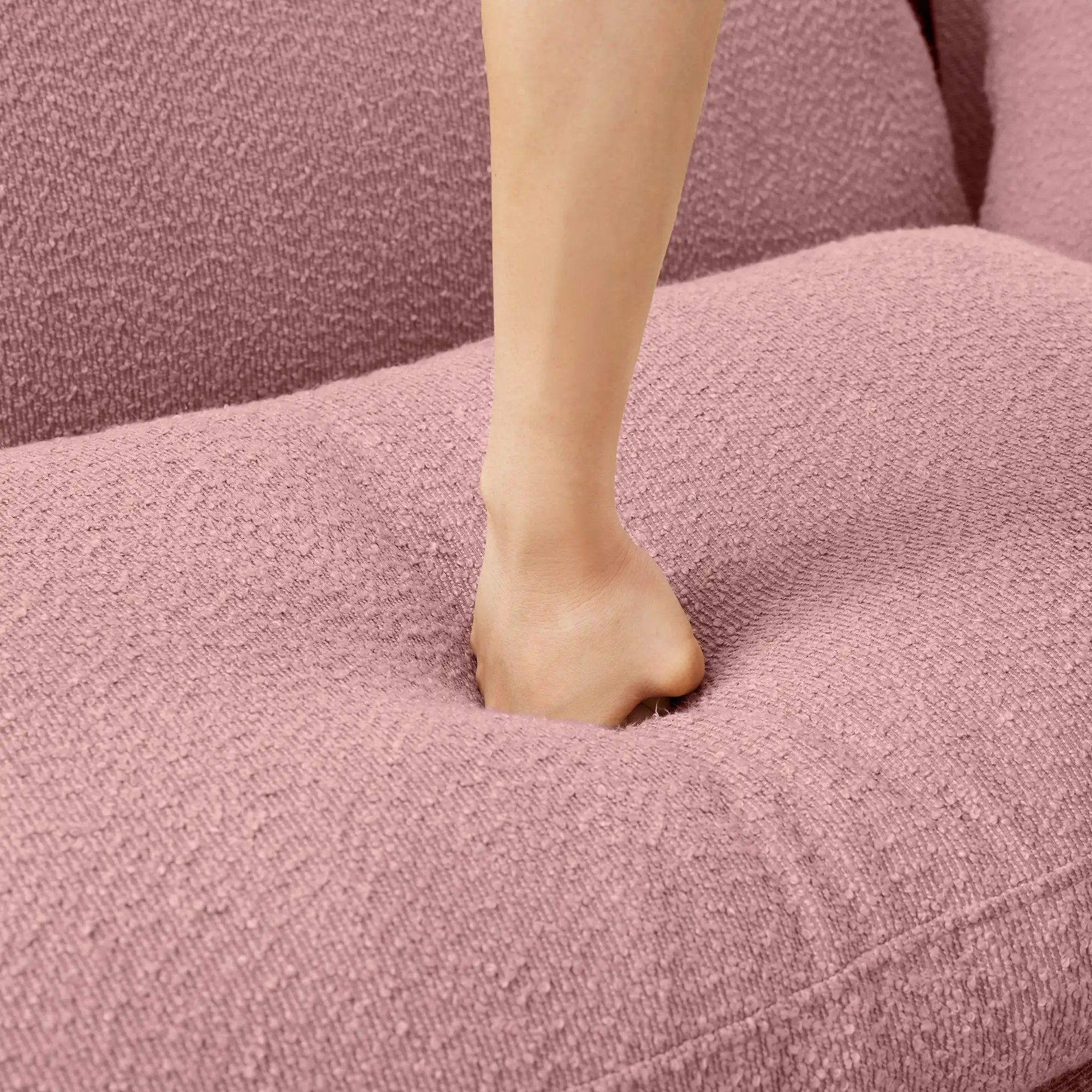 Modern Pink Polyester Ottoman by HouseOfZazla