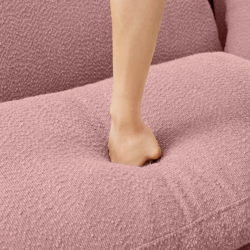 Modern Pink Polyester Ottoman by HouseOfZazla