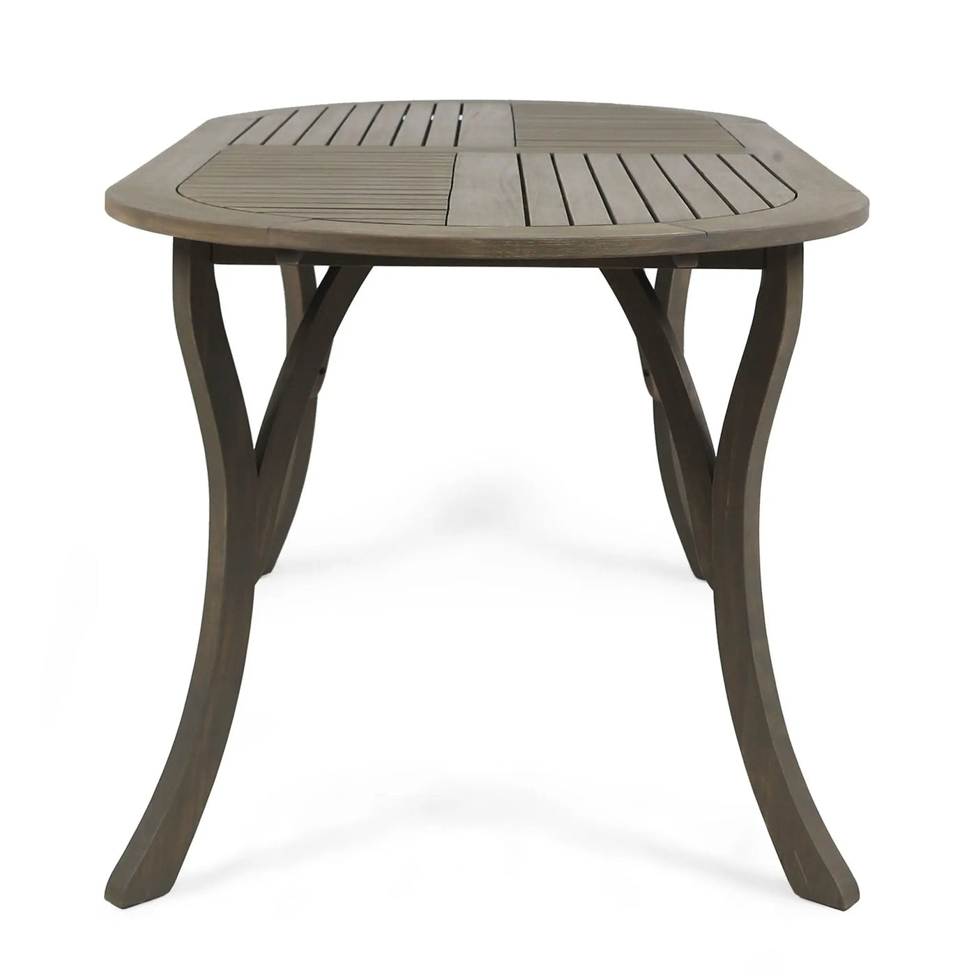 Outdoor Table With Smooth Lines, Slat Top by HouseOfZazla