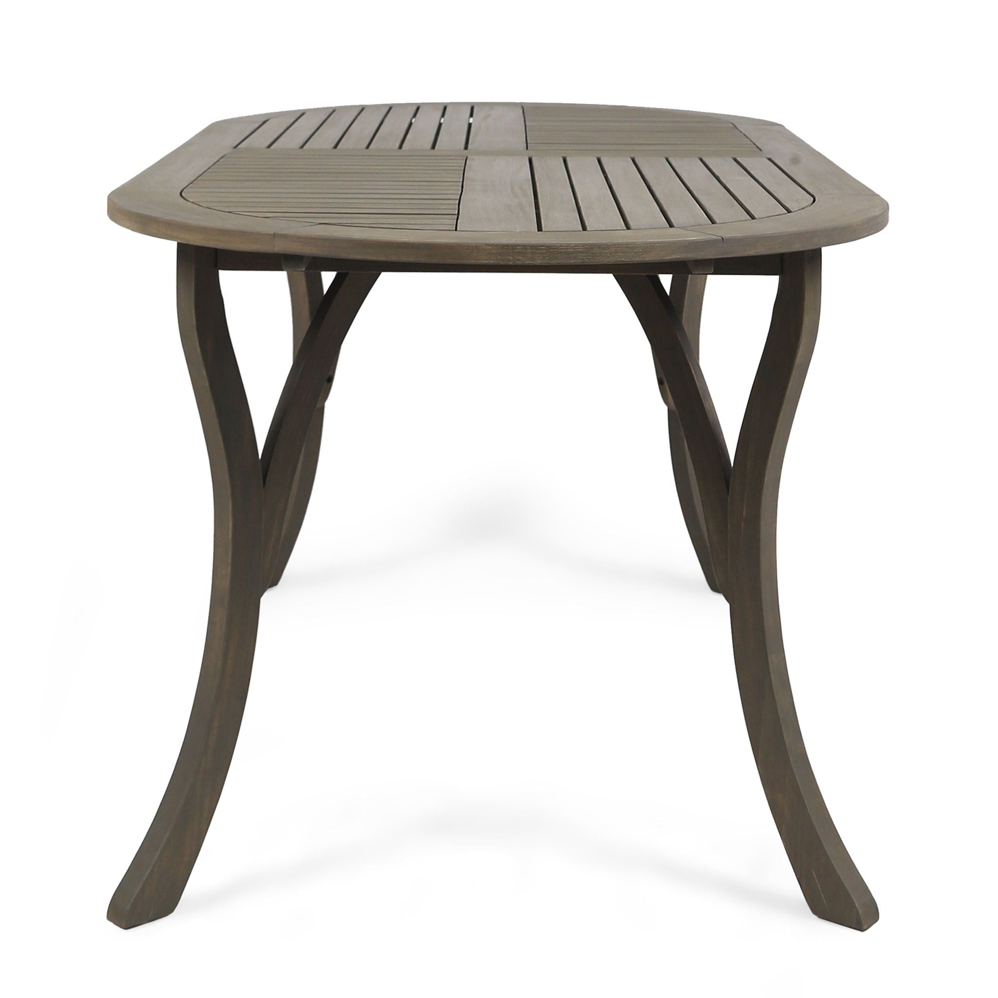 Outdoor Table With Smooth Lines, Slat Top by HouseOfZazla