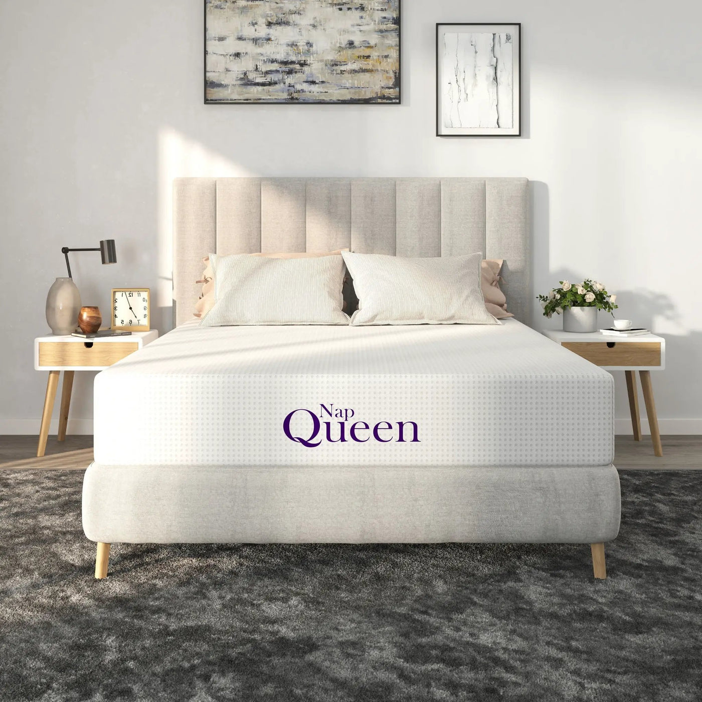 8" Memory Foam Mattress With Charcoal Infusion And Silky Mesh Cover by HouseOfZazla