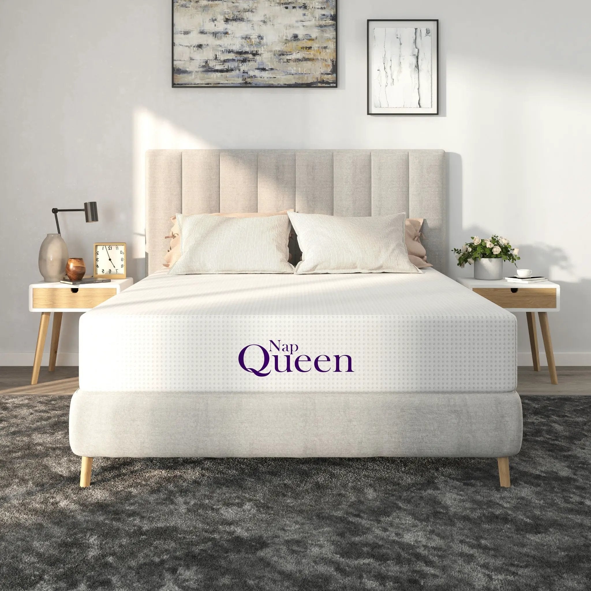 8" Memory Foam Mattress With Charcoal Infusion And Silky Mesh Cover by HouseOfZazla