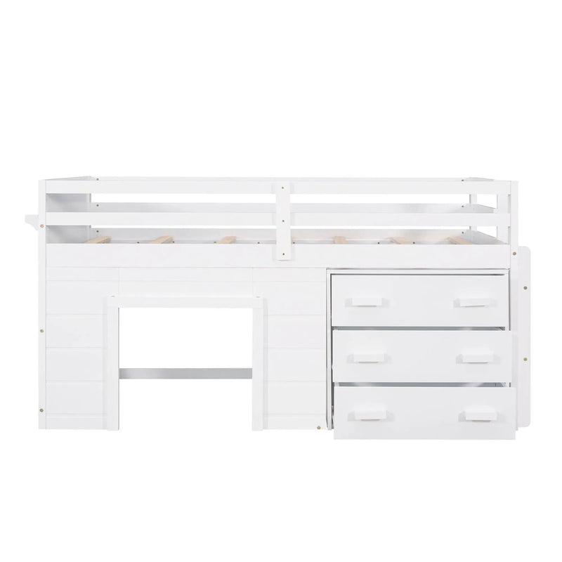 Loft Bed With Cabinet And Shelf by HouseOfZazla