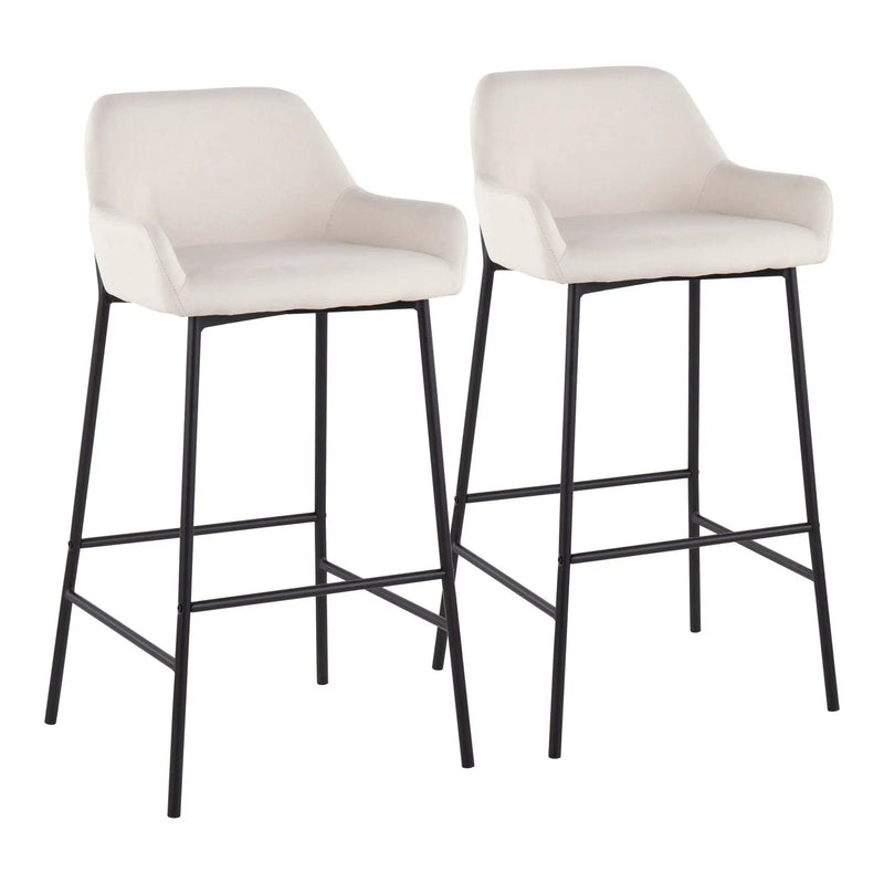 Daniella - Industrial Fixed Height Bar Stool (Set of 2) by Unique Piece Furniture
