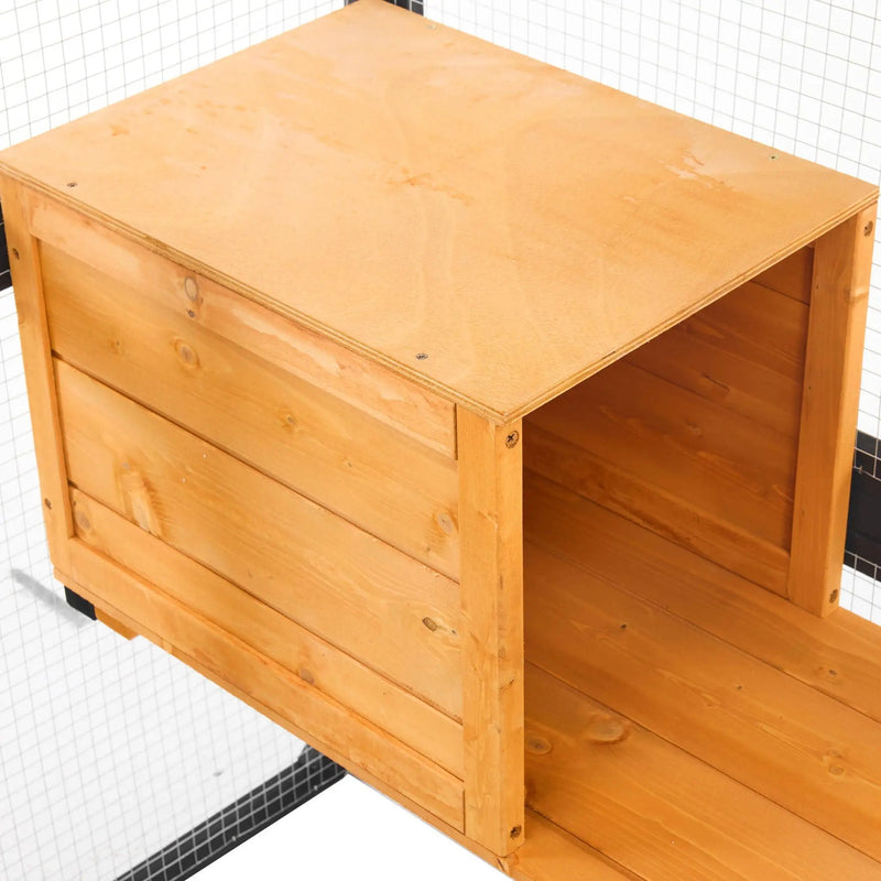 Outdoor Cat House, Diy Cat Enclosure Catio With Double Enter Doors by HouseOfZazla