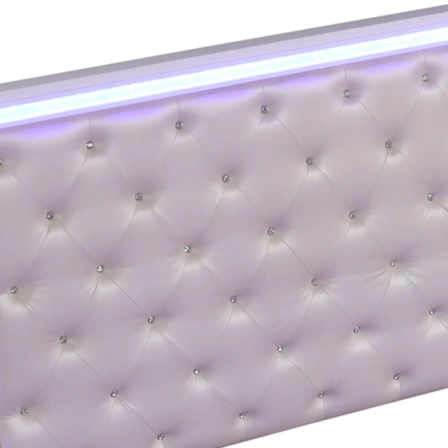 Opium - King Size Tufted Bed - White by HouseOfZazla