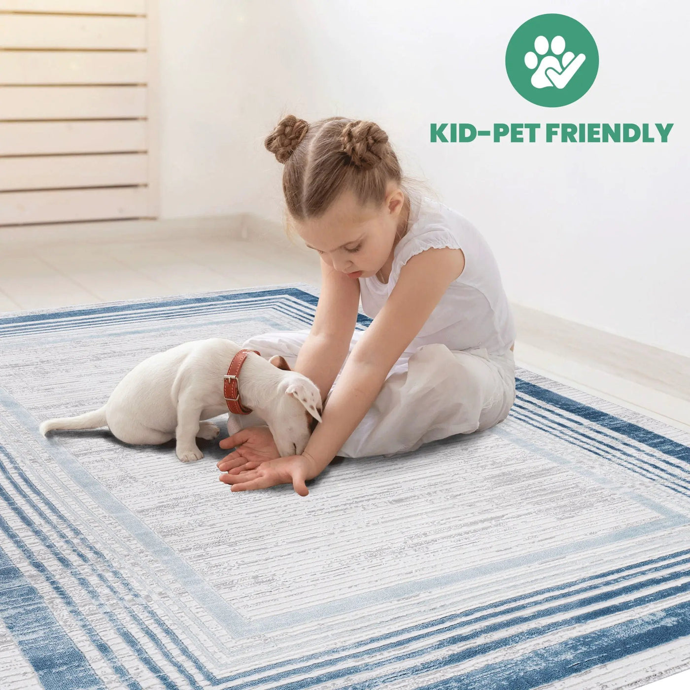 Marfi - Bordered Area Rug by HouseOfZazla
