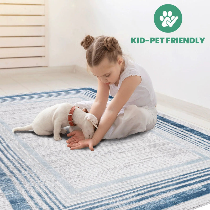 Marfi - Bordered Area Rug by Unique Piece Furniture