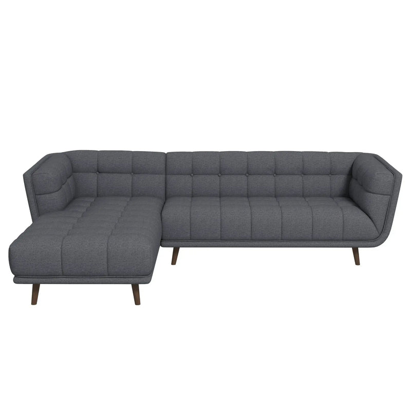 Addison - L Shape Sectional Sofa Tufted by HouseOfZazla