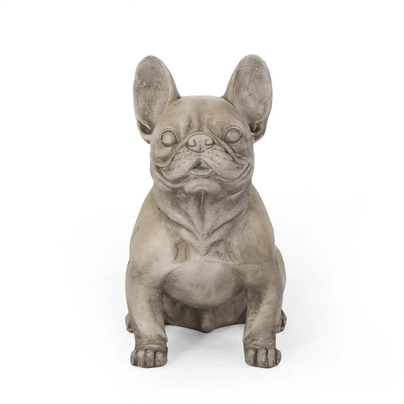 Dog Garden Sculpture, Outdoor French Bulldog Statue by HouseOfZazla