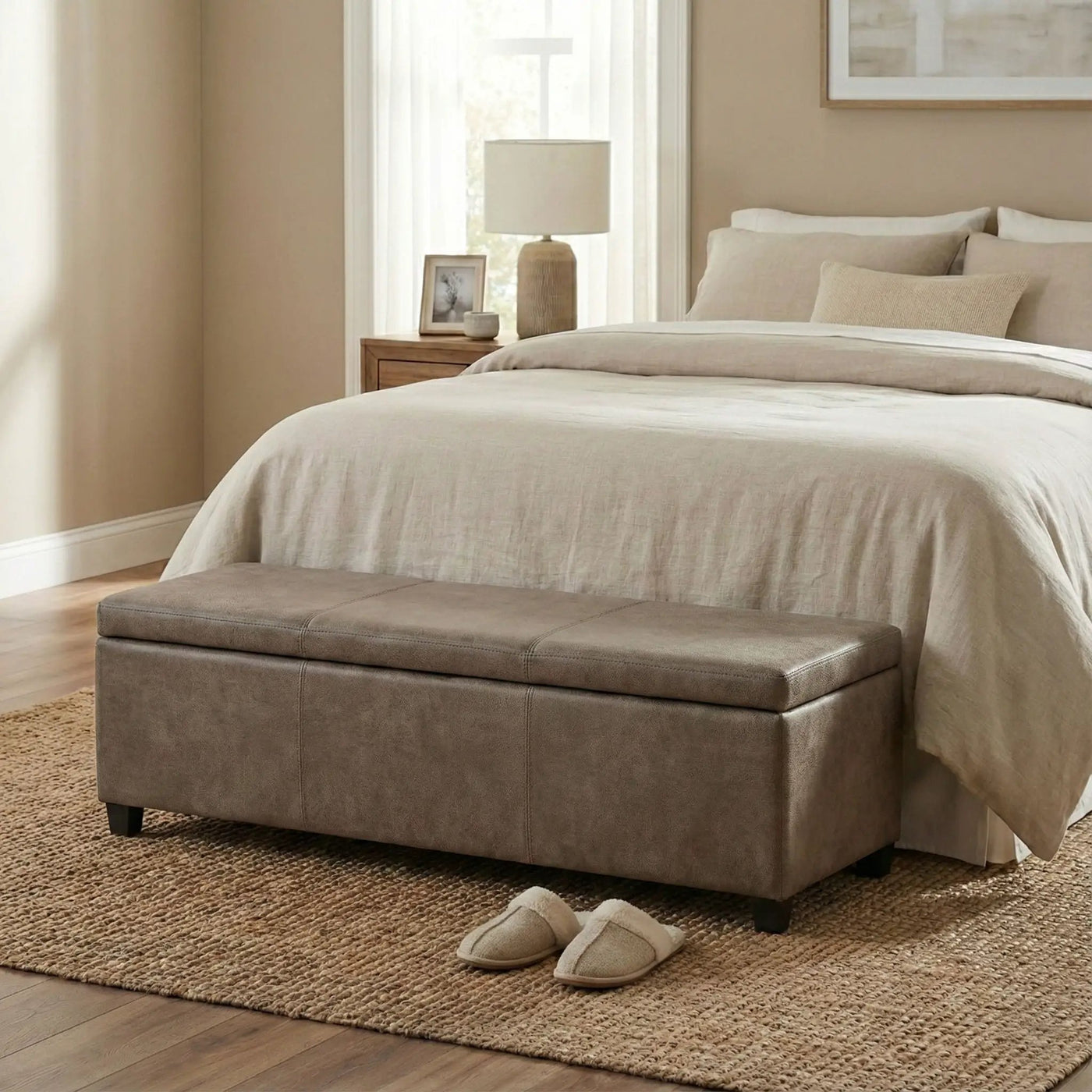 Avalon - Contemporary Storage Ottoman Bench by HouseOfZazla