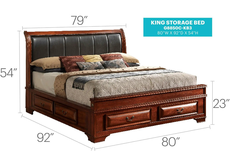 Lavita - Storage Bed by Unique Piece Furniture
