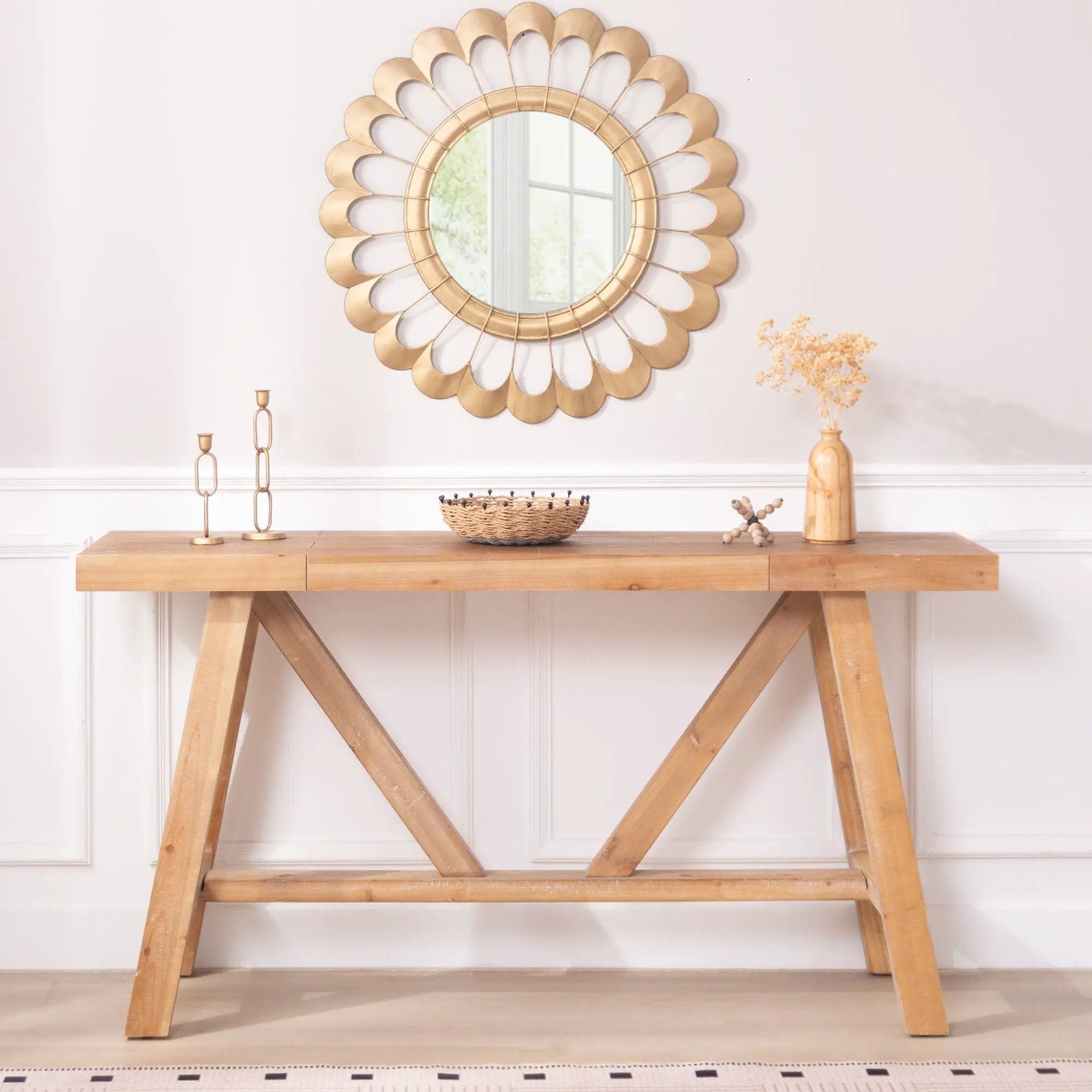 A-Frame Console Table - Natural by Unique Piece Furniture