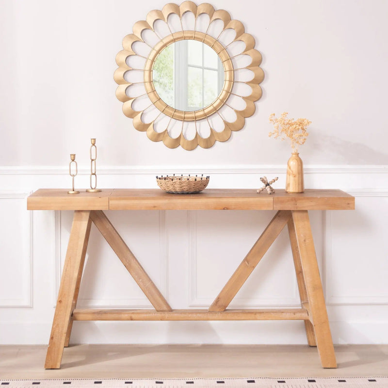 A-Frame Console Table - Natural by Unique Piece Furniture