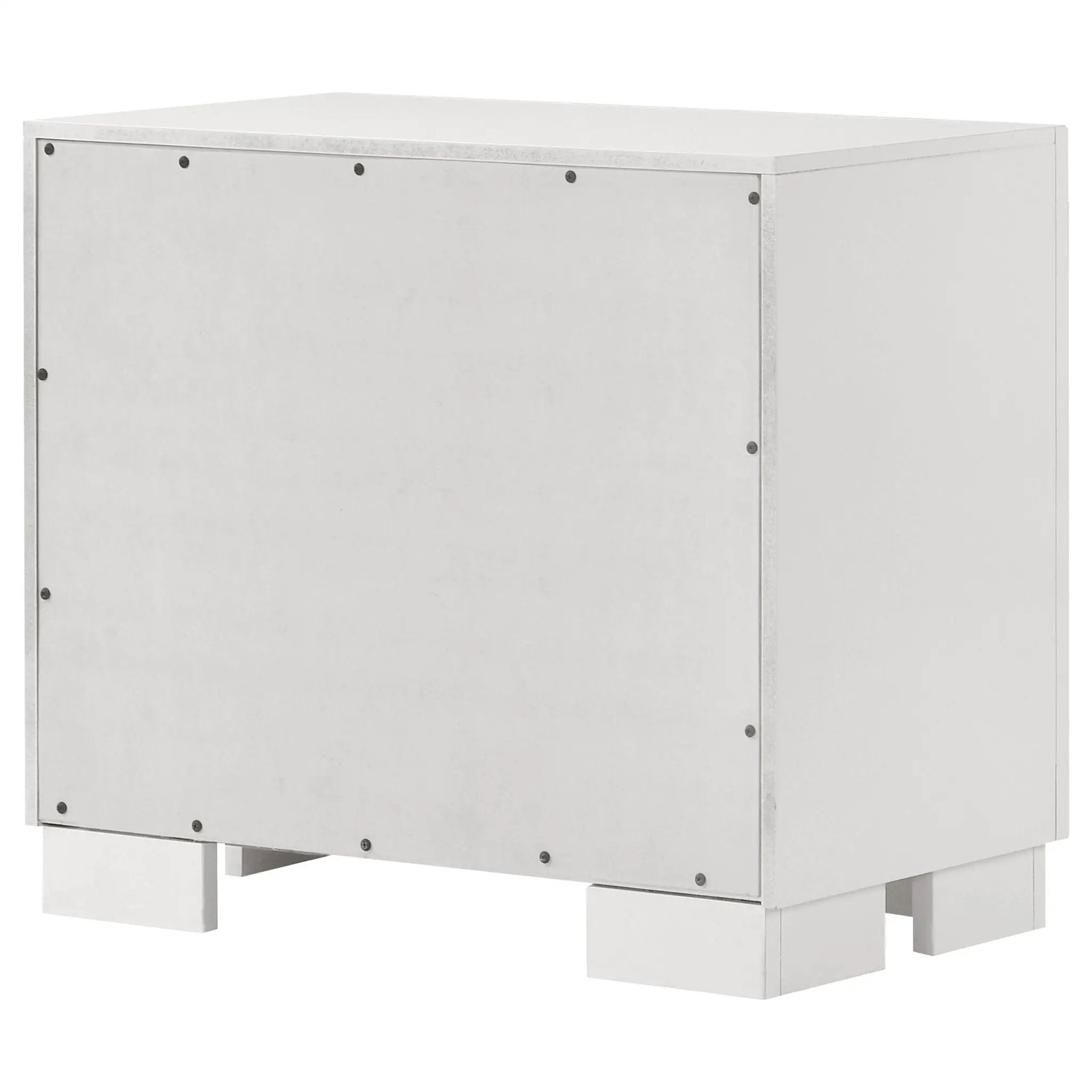 Copper - 2 Drawer Rectangular Nightstand