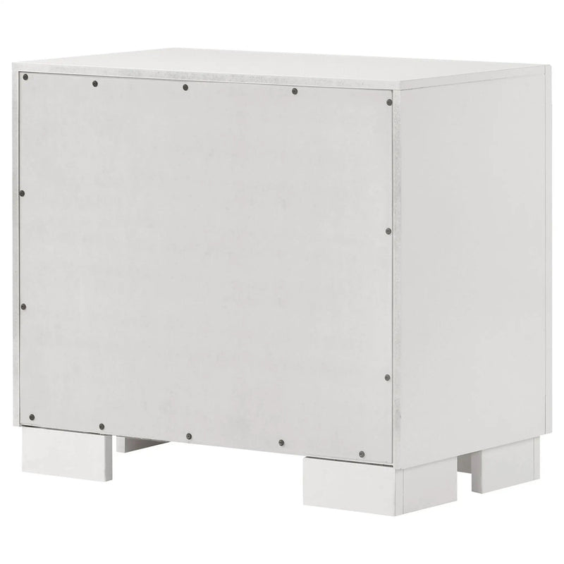 Copper - 2 Drawer Rectangular Nightstand