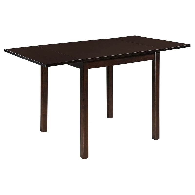 Vanetta - 3 Piece Dining Set With Drop Leaf Table And Chairs - Cappuccino by HouseOfZazla