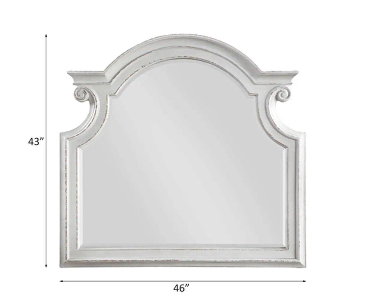 Florian - Mirror - Antique White by Unique Piece Furniture