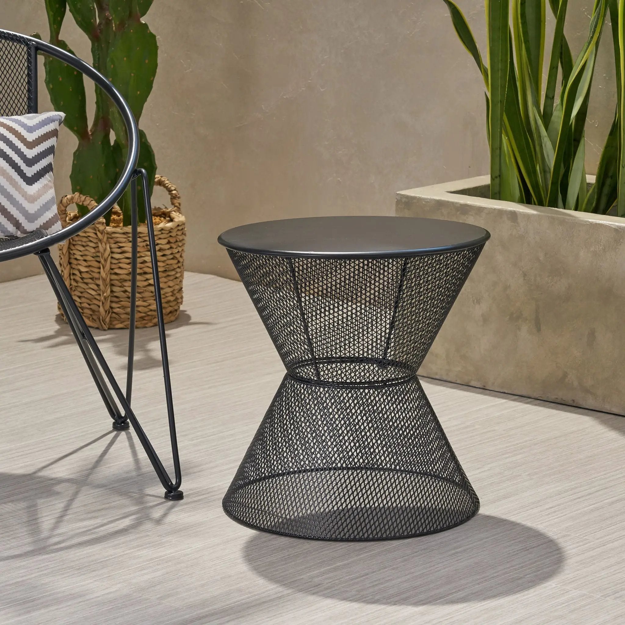 Nevada Contemporary Side Table With Design by HouseOfZazla