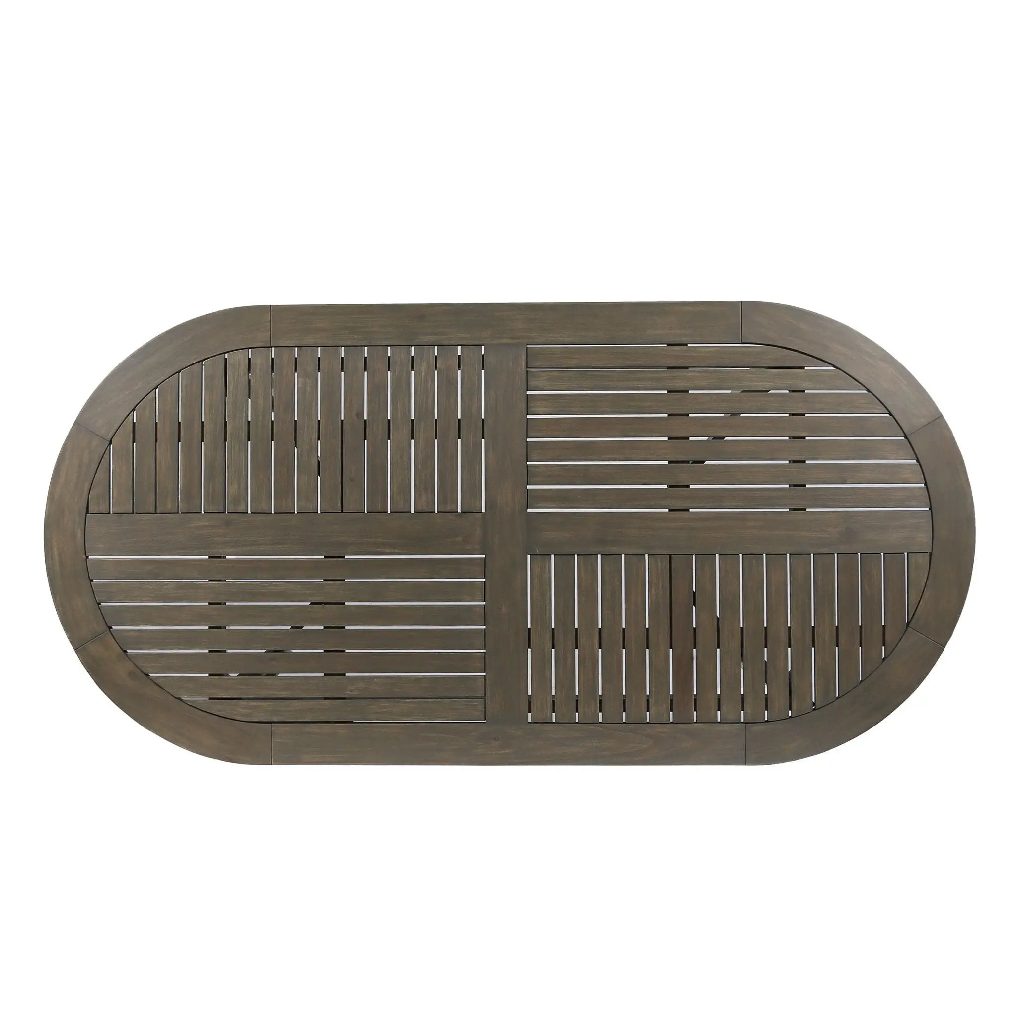 Outdoor Table With Smooth Lines, Slat Top by HouseOfZazla