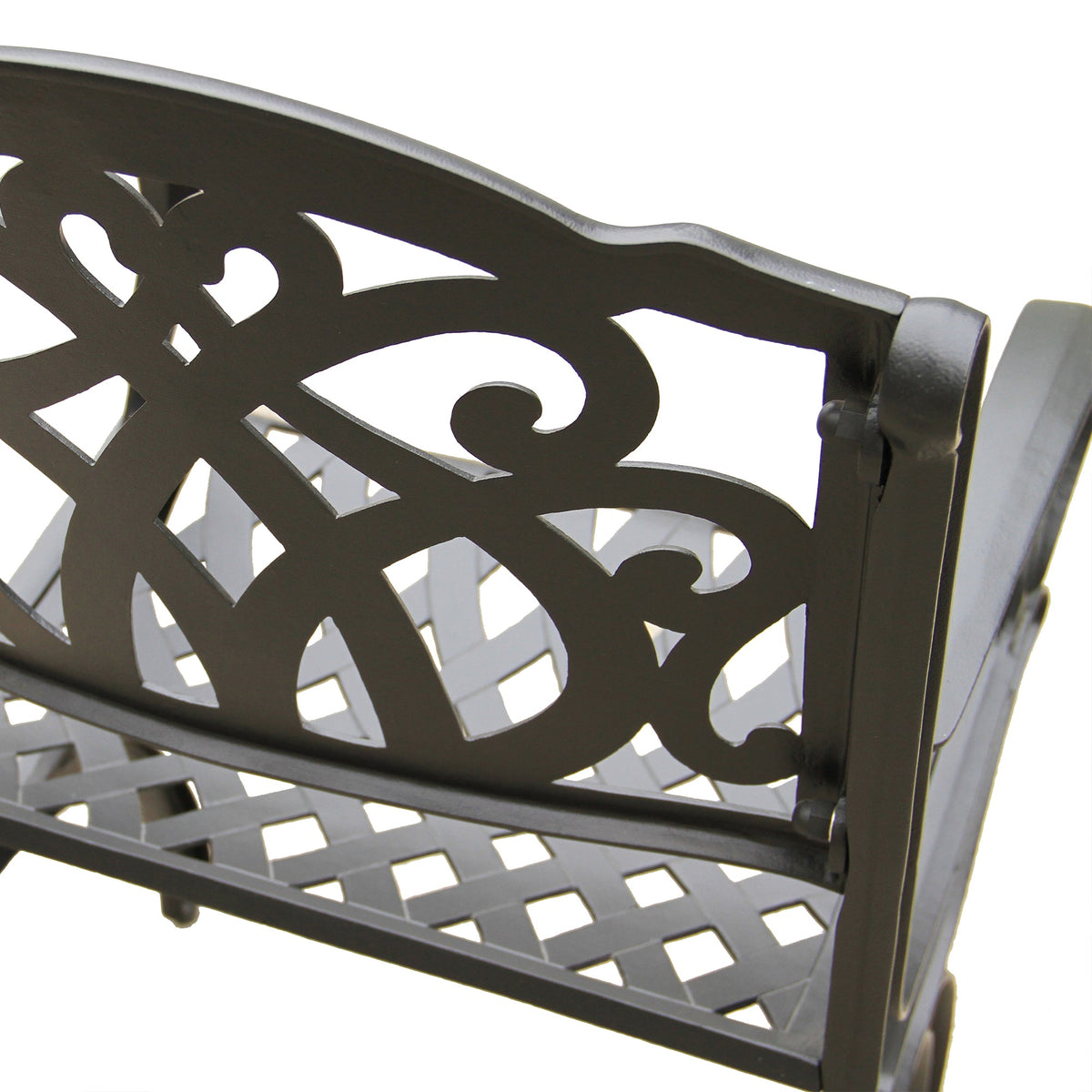 Ornate Traditional Outdoor Cast Aluminum Patio Dining Chair by Sharicks