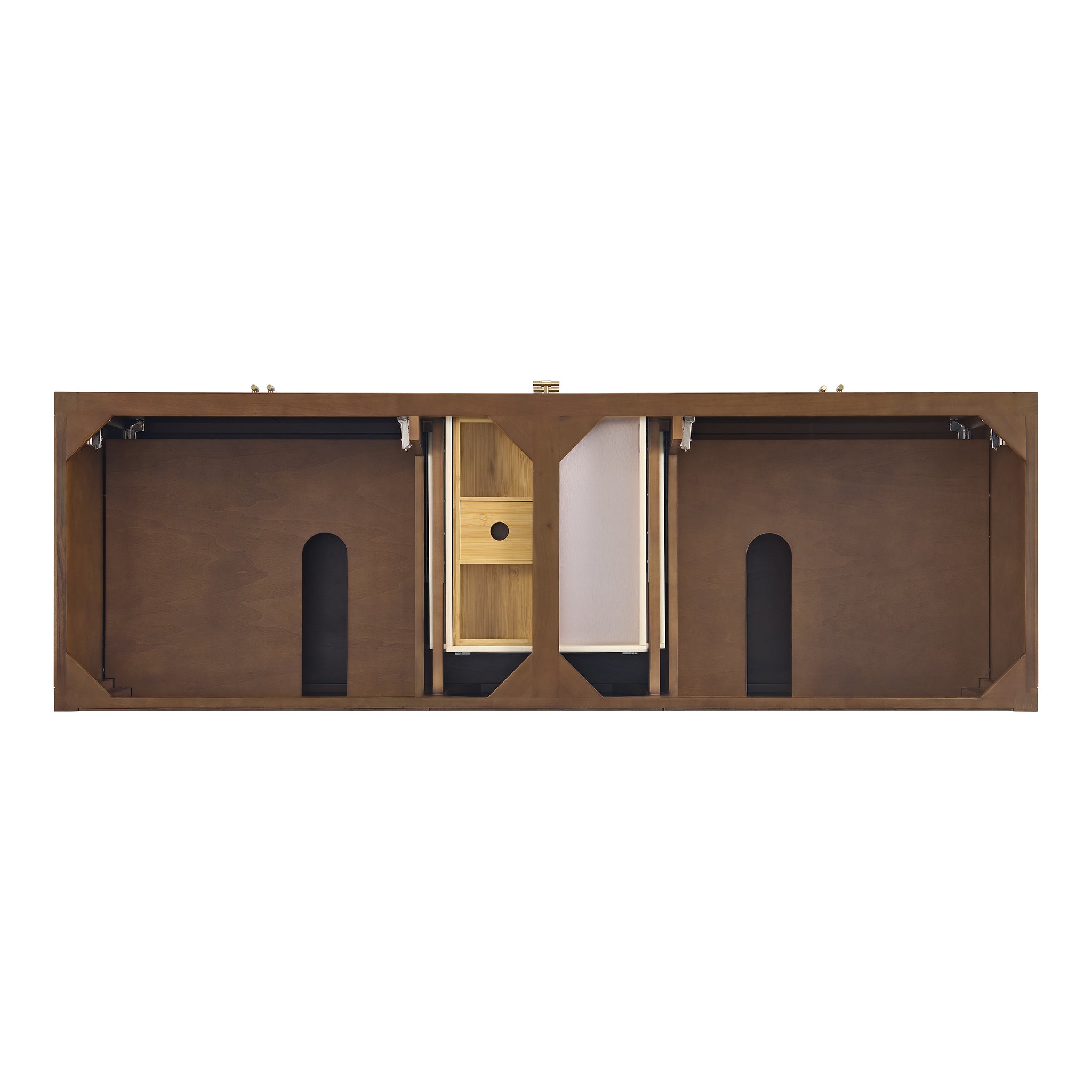 James Martin Myrrin 72" Double Bathroom Vanity, Mid-Century Walnut, view 33