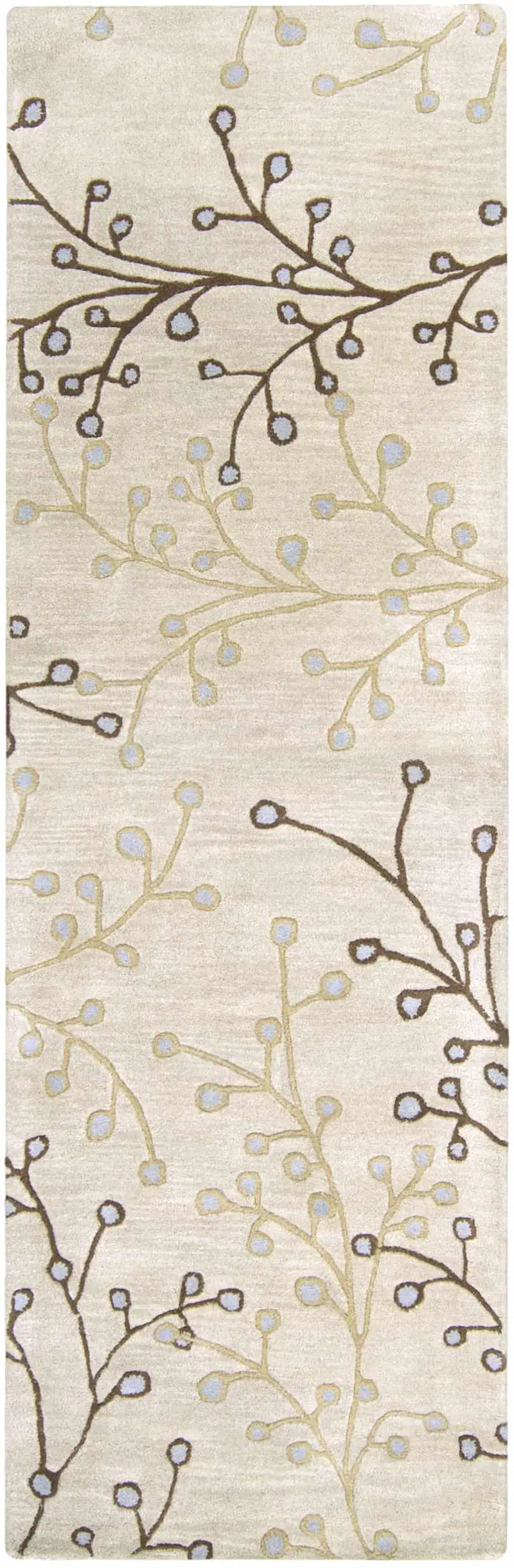 Elsu Beige&Gray Wool Rug by Boutique Rugs