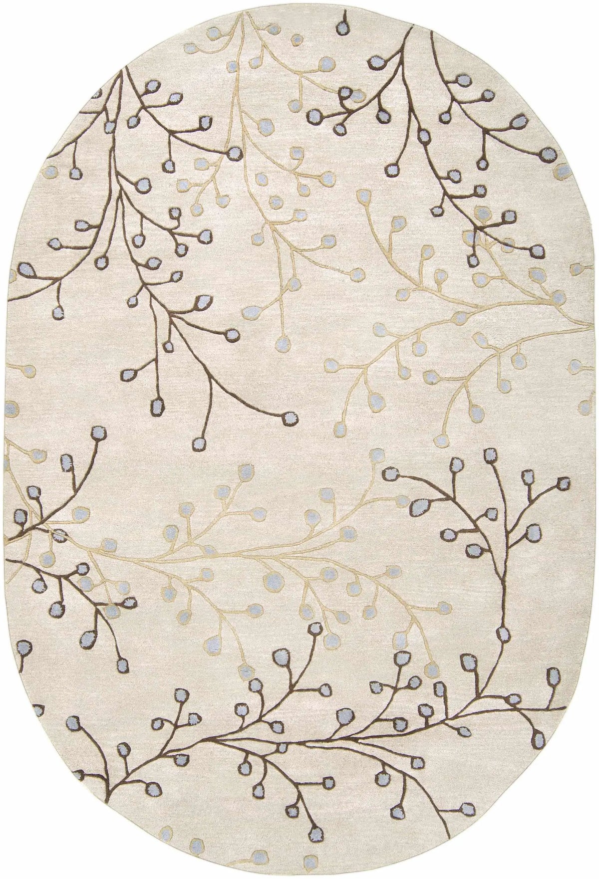 Elsu Beige&Gray Wool Rug, photo 5 of 15
