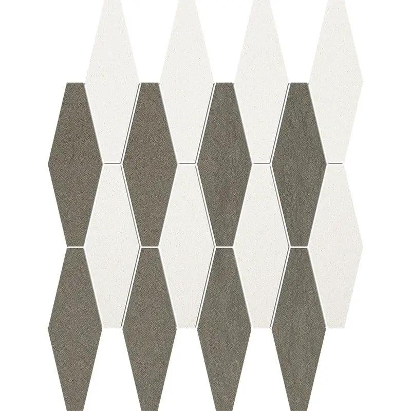 Champagne, Bosphorus Honed Rhomboid Blend Limestone Mosaics 11x14 15/16 by Stonetiledepot