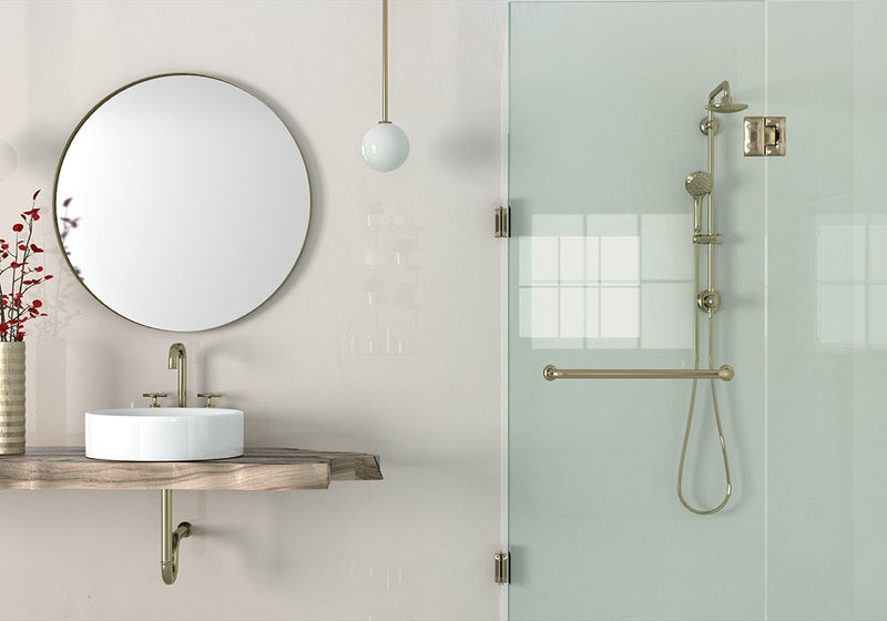Champagne Honed Limestone Slab Random room scene 3