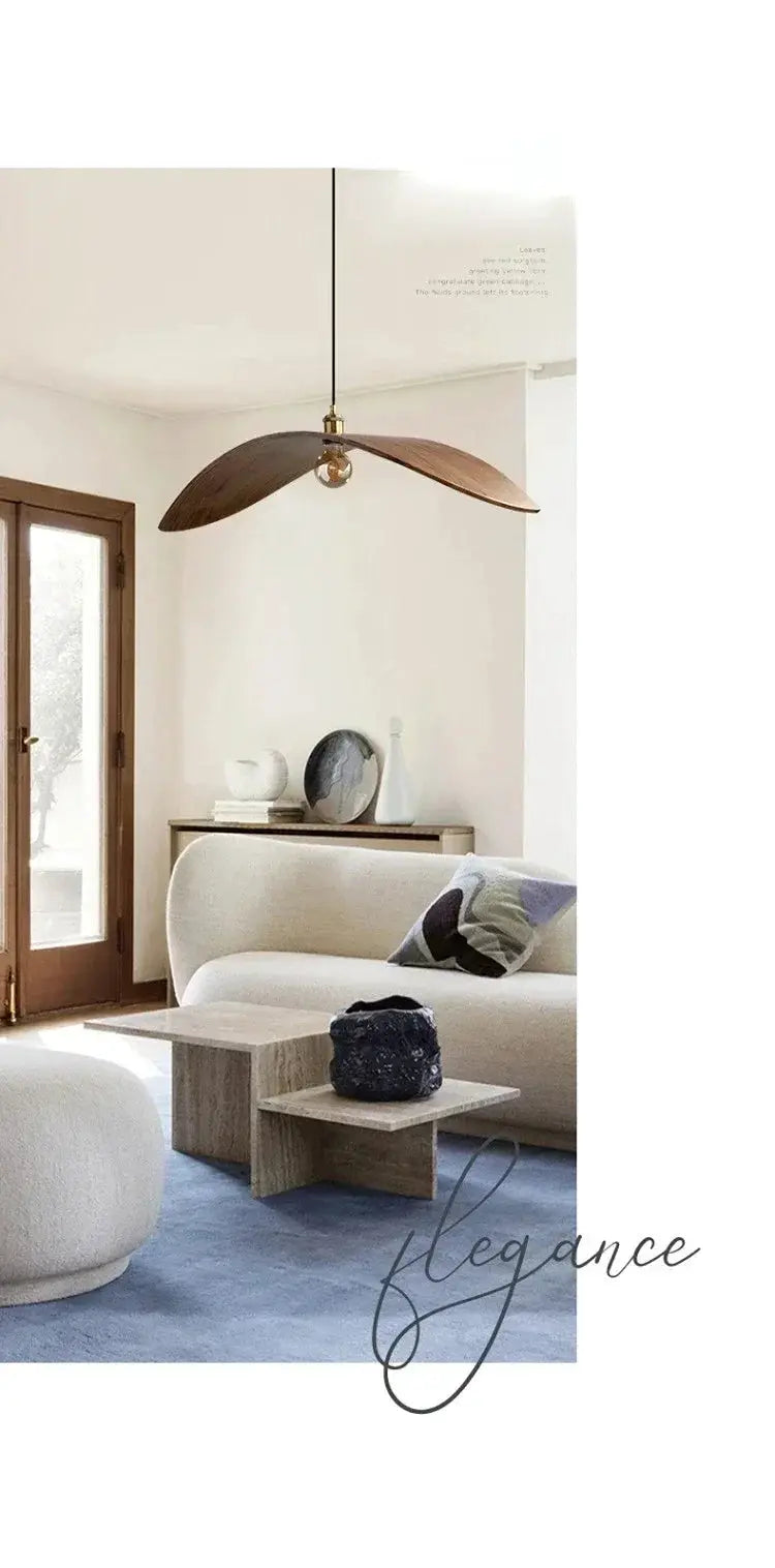 Chandelier - Modern Walnut Pendant, photo 11 of 26