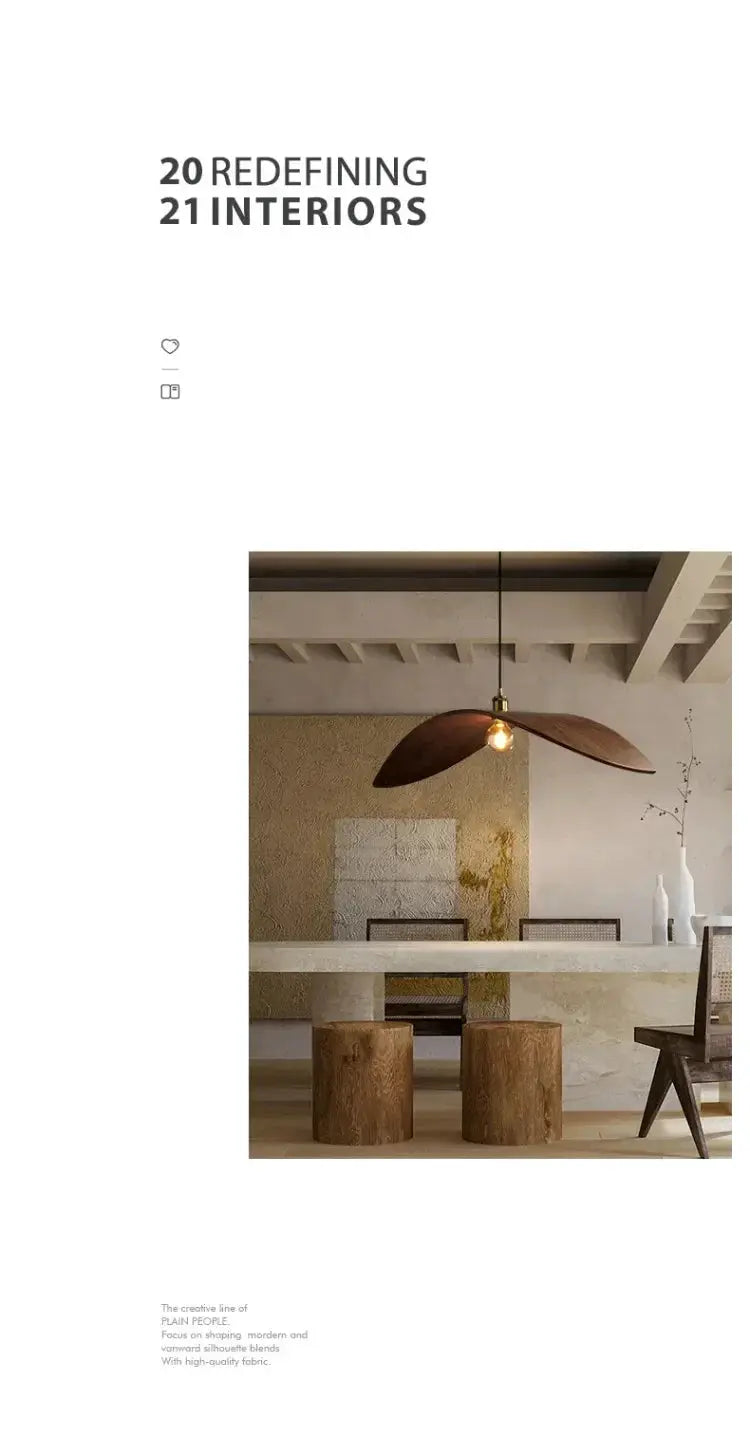 Chandelier - Modern Walnut Pendant by House Of Avana